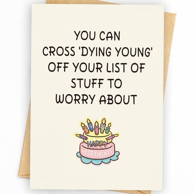Tarjeta de cumpleaños WowBeFun divertidas tarjetas de cumpleaños de 5 x 7 pulgadas