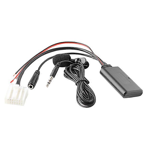 Cable auxiliar Bluetooth 5.0 para coche con micrófono, manos libres y adaptador para llamadas gratuitas desde el móvil (2, 3, 5, 6, MX5).
