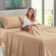 thumbnail image 6 of Nestl Extra Deep Pocket 4-Piece Bed Sheets Set , 18"-24" Super Deep Fitted Sheet, 6 of 7