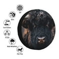 thumbnail image 4 of Naloa Majestic Black Yak PVC Leather Spare Tire Wheel Cover Spare Tire Cover, for Car Truck SUV Camper Trailer Universal Fit(14-17in)-17 inch, 4 of 6