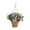 C, variant on Artificial Hanging Flowers with Basket,Fake Blossoms for Indoor Outdoor Decor in Spring Summer Garden Porch Patio,Hanging Plant Decor,B,1PC