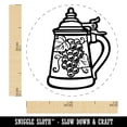 thumbnail image 2 of Hand Drawn German Beer Stein Self-Inking Rubber Stamp Ink Stamper - Black Ink - Mini 1/2 Inch, 2 of 7
