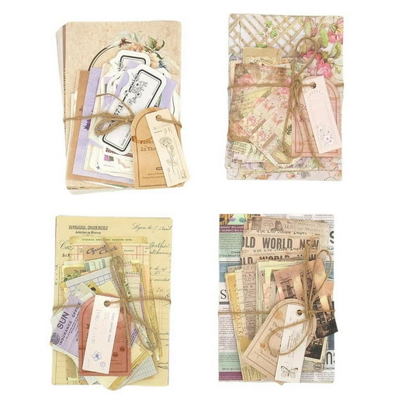Scrapbook Paper, 400 Sheets of Journaling Supplies for Vintage Crafts Planner Junk Journal Supplies