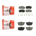 thumbnail image 1 of SIM Front Rear Semi-Metallic Brake Pads Kit for Car Hyundai Tiburon KSM-100421, 1 of 8