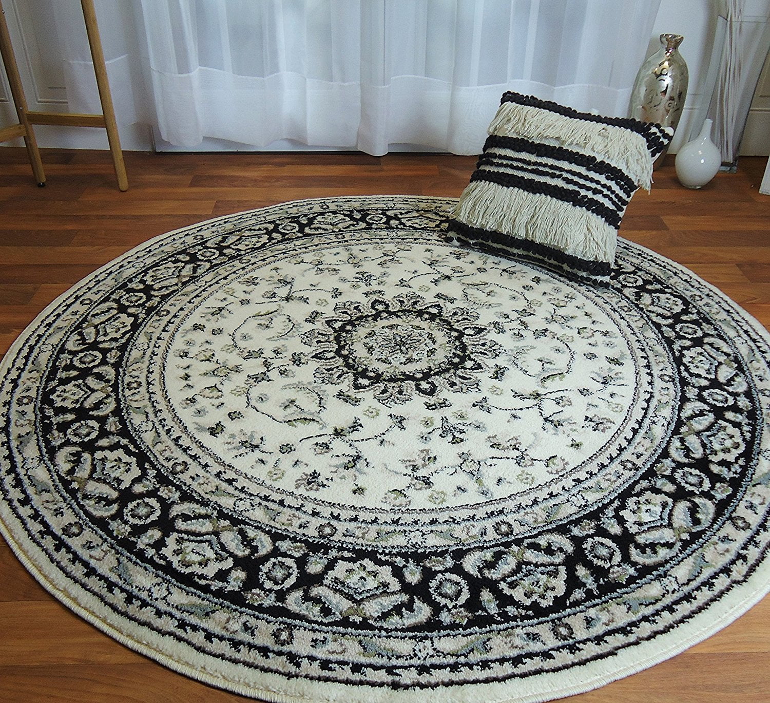Round Rugs 6ft Ivory