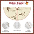 thumbnail image 3 of Disketp New York Christmas Tree Skirt, Christmas Tree Decorations, Christmas Decor, Tree Mat Decoration(30-48IN)-48", 3 of 6