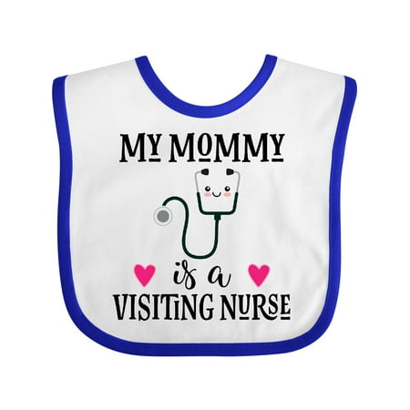 

Inktastic Visiting Nurse Mommy Gift Baby Girl Bib