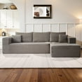 thumbnail image 6 of Cubente 108" Modular Sectional Sofa, Cloud Couch with 3 Deep Seat, Indoor Modern L-Shape Sofa Couch, Boneless Couch Compressed Sofa for Living Room Bedroom, 6 of 9