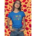 thumbnail image 2 of Cinco De Mayo Confetti Pepper Shaped T-Shirt Women -Image by Shutterstock, Female 3X-Large, 2 of 4