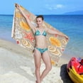thumbnail image 6 of Coolnut Seashells Beach Towel - Lightweight Compact Oversized Travel Towels - Super Absorbent Quick Dry Towel for Swimming Camping Holiday#2 Wash cloth, 6 of 7