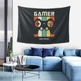 thumbnail image 5 of DouZhe Gamer Gamepad Joysticks Tapestry Wall Hanging Tapestries Dorm Room Home Decor, 60" x 40", 5 of 7