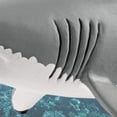thumbnail image 3 of TINGYI Big Sea Life Soft Great White Shark Model Action Figures Ocean Animals Big Shark Collection Toy For Kid Gift 1 pack, 3 of 5