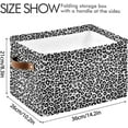thumbnail image 3 of Coolnut Sexy Leopard Print Foldable Canvas Storage Bin, Sturdy Fabric Storage Basket with Handles, Storage Cube Box for Organizing Shelf Nursery Toy Closet 2PCS#1605 Home Decor, 3 of 7