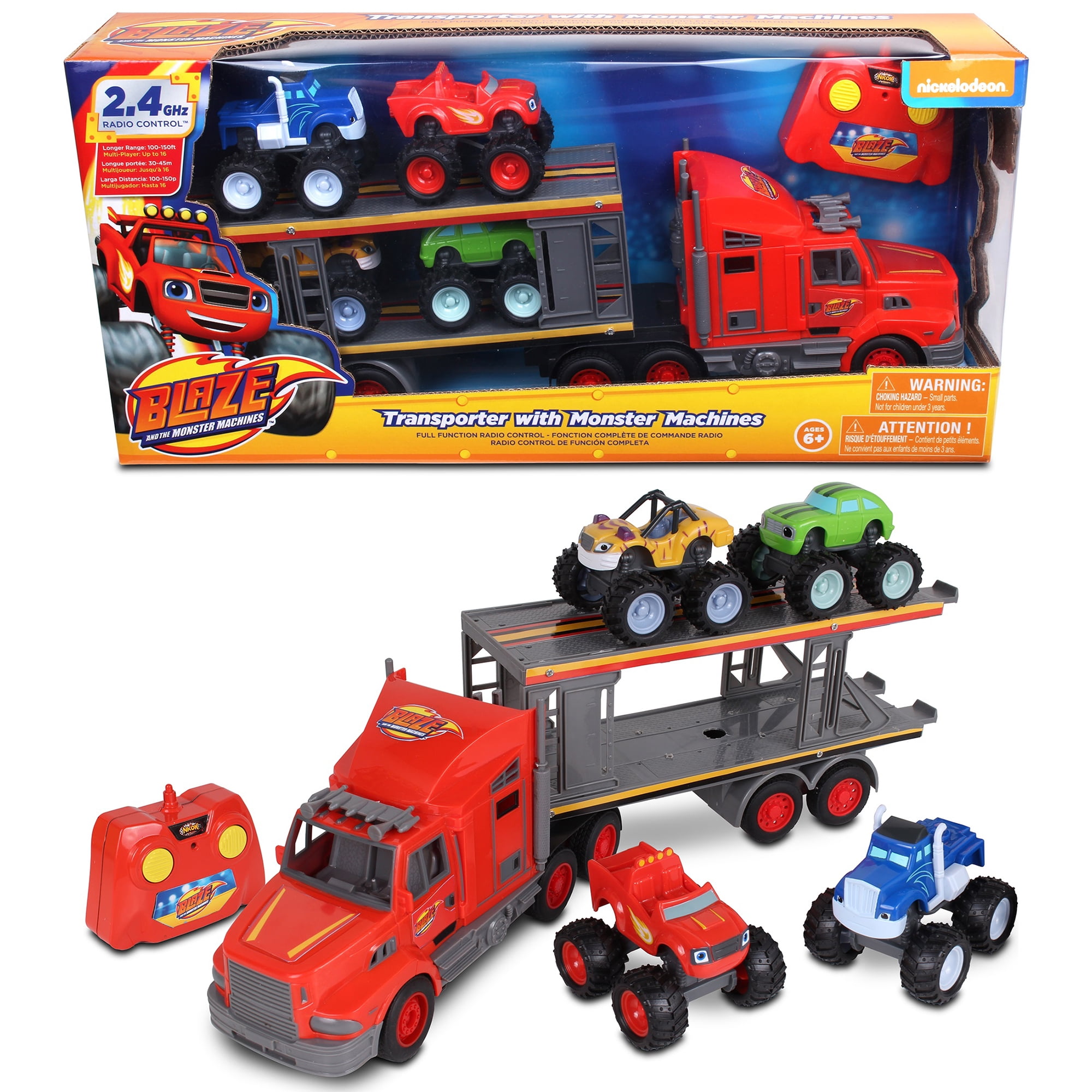 NKOK Blaze And The Monster Machines RC Transporter 2.4 GHz