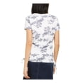 thumbnail image 2 of INC Womens Floral Ruched Sides Blouse, 2 of 2