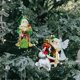 thumbnail image 4 of 2 piezas Mini Santa colgantes colgantes pequeña muñeca decoración Santa muñeca Navidad colgante decoración Navidad decoración colgante para puerta Yotijar colgante colgante, 4 of 10