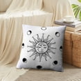 thumbnail image 4 of LALILO Throw Pillow Covers Vintage Elegant Work Moon Sun Night Sky Cushion Cover 18" x 18", 2 Pack, 4 of 6