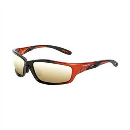 Crossfire Safety Eyewear Mach 1 Shiny Black Frame Gold Lens