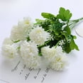 thumbnail image 6 of Fake Flowers Promotion Sale! Nomeni Artificial Chrysanthemum Bouquet Plastic Flower Chrysanthemum Sacrificial Flower Decoration Silk Flower Decoration, Home Decor Clearance Sale White, 6 of 6