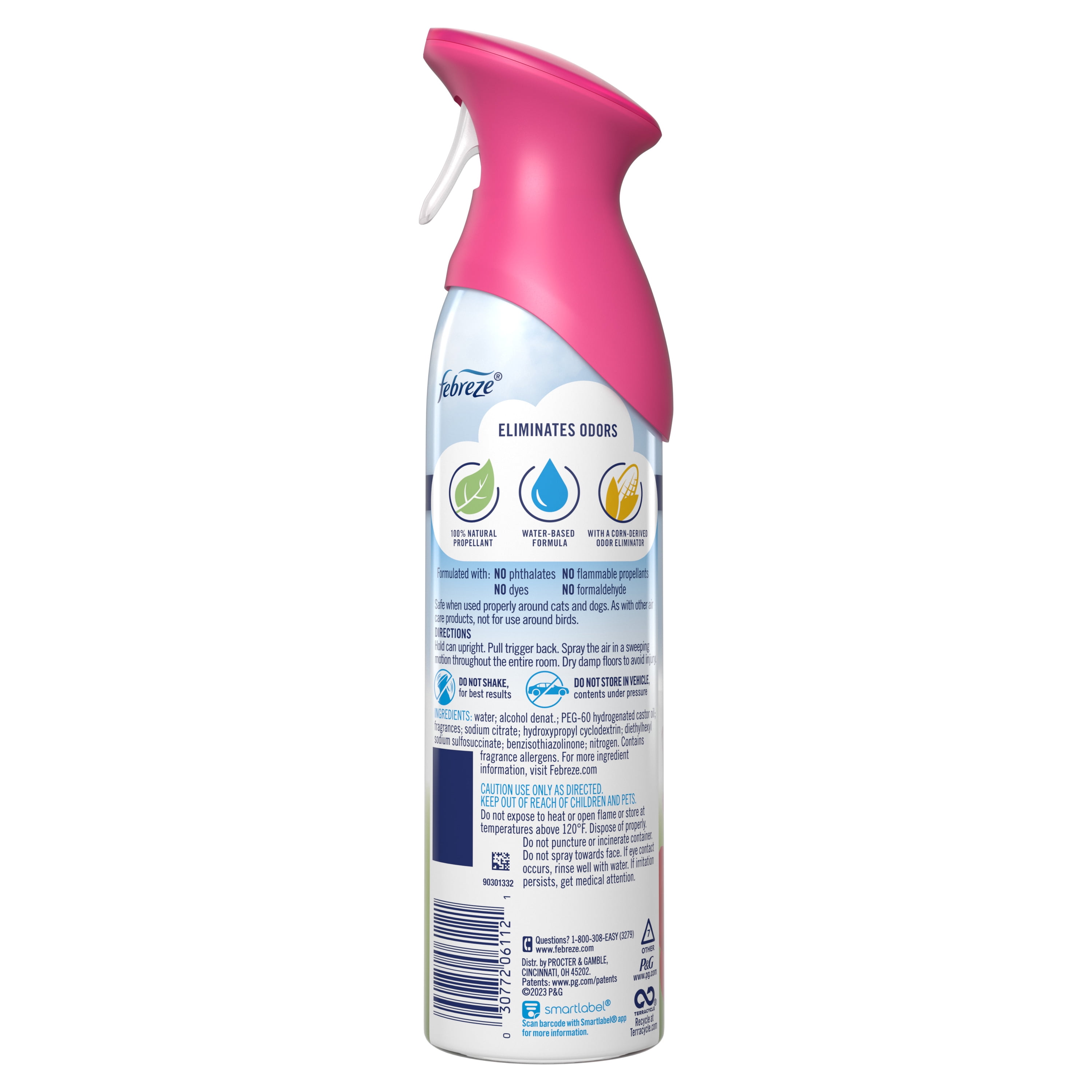 (3 pack) Febreze Air Effects Odor-Fighting Air Freshener Sweet Peony, 8.8 oz. Aerosol Can