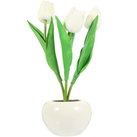 

NUOLUX LED Light Creative Night Light Tabletop Tulip Bonsai Shape Light Bedroom Decor