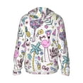 thumbnail image 3 of Uemuo Summer with Flamingo Pattern Women's Full Zip UPF 50+ Sun Protection Hoodie Jacket Long Sleeve Sun Shirt Hiking Outdoor Performance with Pockets-Medium, 3 of 9