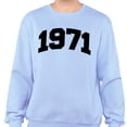 thumbnail image 2 of 1971 College Style Sweatshirt Unisex Medium Light Blue, 2 of 5