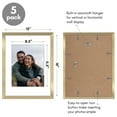 thumbnail image 2 of 5 Pack of Picture Frames with Mat - Plexiglass Cover, 2 of 5