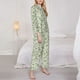 thumbnail image 3 of Balery Green Rabbit Conjunto de Pijama con Estampado para Mujer, Conjunto de Dos Piezas con Manga Larga, Ropa de Dormir Suave con Bolsillos, Pijamas Cómodos-Medium, 3 of 7
