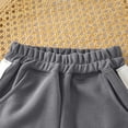 thumbnail image 4 of Antinious Toddler Boys Girls Stylish Solid Elastic Waist Pocket Jogger Full Length Pants 5-6Y, 4 of 5
