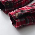 thumbnail image 6 of Otqutp Toddler Autumn Tops Kids Flannel Shirt Jacket Plaid Long Sleeve Lapel Button Down Baby Boys Girls Fall Shirt Coat Outwear with Pockets, 6 of 8
