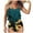 Black, variant on WREESH Womens Two Piece Swimsuit Ruffle Tankini Swimsuit Fashion Printing Bikini Push-Up Padded Swimsuit Beachwear Set Bathing Suit Green