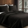 thumbnail image 2 of Wonderful Bedding Wood-Grain Velvet 3-Piece Quilt Set, 2 of 8