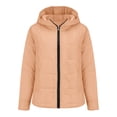 thumbnail image 5 of Turilly Women's Pullover Puffer Jackets Winter Warm Hoodie Padded Coats Quilted Sleeve Uniform Solid Color Casual Outerwear with Pocket, 5 of 6