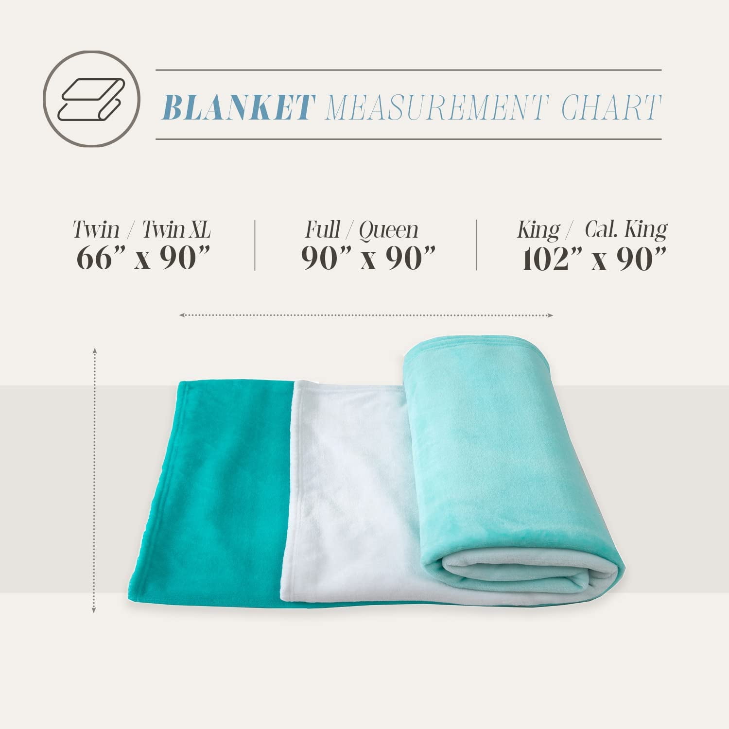 Ombre Print All Season Fleece Blanket - Anti-Static - Plush, Soft and Cozy, Twin/Twin XL, Tiffany