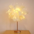 thumbnail image 1 of Lampe de table à Plumes LED avec Télécommande, Décoration Maison Nordique Moderne, Lampe de table, 1 of 5