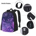 thumbnail image 3 of Balery Purple Bubble Abstract Art Mochila Escolar 3 en 1 para Niños - Mochila Resistente con Lonchera Térmica y Estuche - Mochila Escolar para Niños y Niñas, 3 of 7