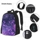 thumbnail image 3 of Disketp Purple Bubble Abstract Art Mochila Estampada de Gran Capacidad con Lonchera y Estuche, Set de 3 Piezas para Estudiantes, 3 of 7