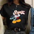 thumbnail image 1 of KISS Mickey and Minnie Cute Women's Top O-Neck Summer Women's T-Shirt Kawaii Mickey Mouse Casual TopS Gao Jinjia LED, 1 of 2