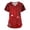 A-Vermilion#31223BB, variant on Fabrcox S-5XL Valentine Day Scrubs for Women Plus Size Love Heart Graphic Holiday Scrub Tops Women V Neck Short Sleeve Women’s Nurse Uniforms with Pockets