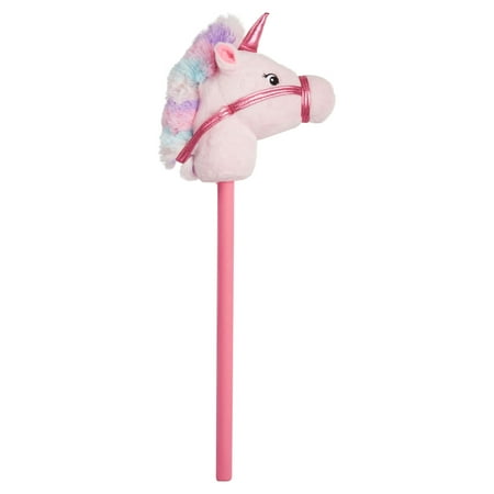 Spark Create Imagine Plush Riding Stick, Pink Unicorn