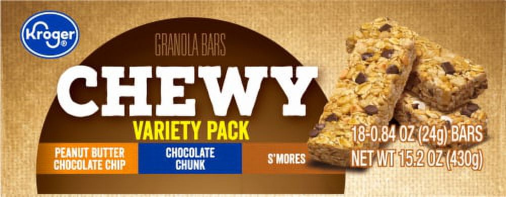2X-KR Chewy Granola Bars Variety Pack - 0.84 oz - 18 ct