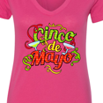 thumbnail image 4 of Inktastic Cinco De Mayo Women's V-Neck T-Shirt, 4 of 5