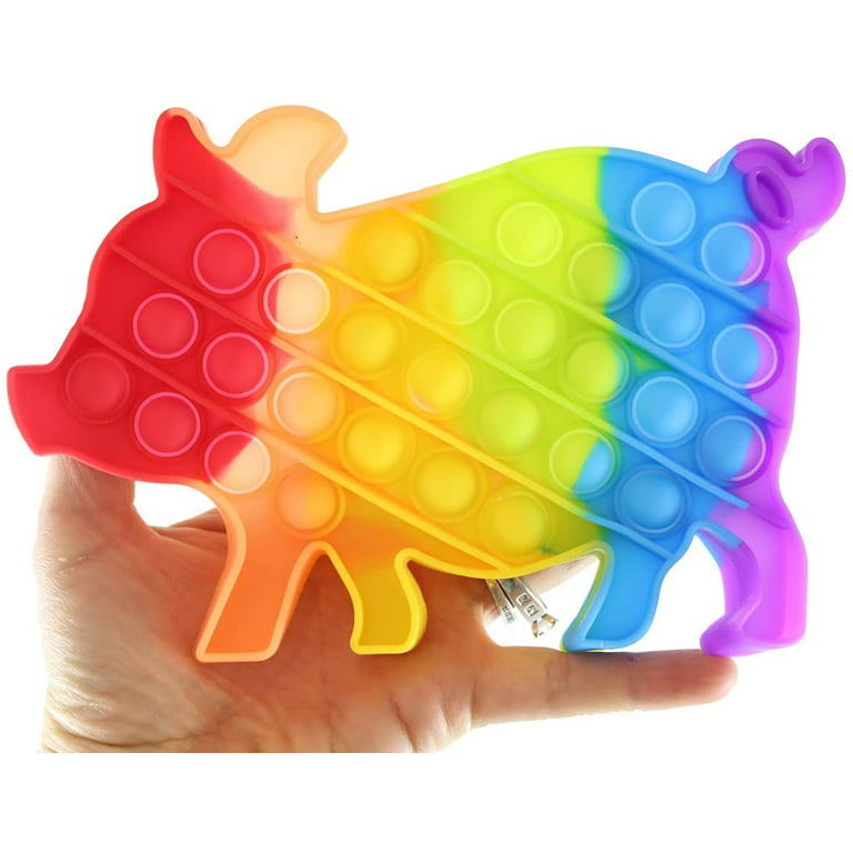 1 RANDOM Farm Animal Theme Bubble Pop Fidget Toys - Silicone Push