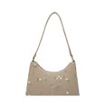 thumbnail image 1 of Sywqhk Moda Mujer Pu Encaje Floral Bordado Bolso Axila Hobos Bolsas (Caqui) Sywqhk Para estrenar, 1 of 9