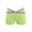Fluorescent Green, variant on Big Girls Boycut Letter Waist Swim Shorts Athletic Dance Short Pants Summer Hot Bottoms Fluorescent Green 8