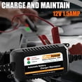 thumbnail image 2 of Cargador de batería MOTOPOWER MP00206A 12V 1.5A para automóviles y más, 2 of 9