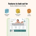 thumbnail image 3 of Dream On Me Snug Support 6” 150-Coil Inner Spring Crib & Toddler Mattress | Waterproof Vinyl Cover | Greenguard Gold Certified | Reinforced Edge Support | Green Floral, 3 of 8