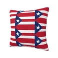 thumbnail image 2 of Puerto-Rico Flag Printed Decorative Square Throw Pillow Cover 16"x16", 2 of 7