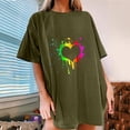 thumbnail image 2 of Pisexur Pride Shirts Womens LGBT Gay Pride Tshirt Rainbow Heart Tee Tops, 2 of 7